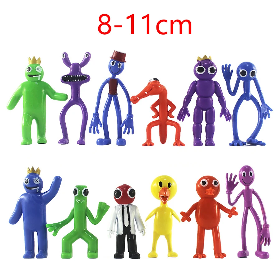 

6/8/12Pcs/set 2022 Rainbow Friends Figures Anime Model Dolls Anime Figure Horror Games Car Cake Decoration Children Toys Gift