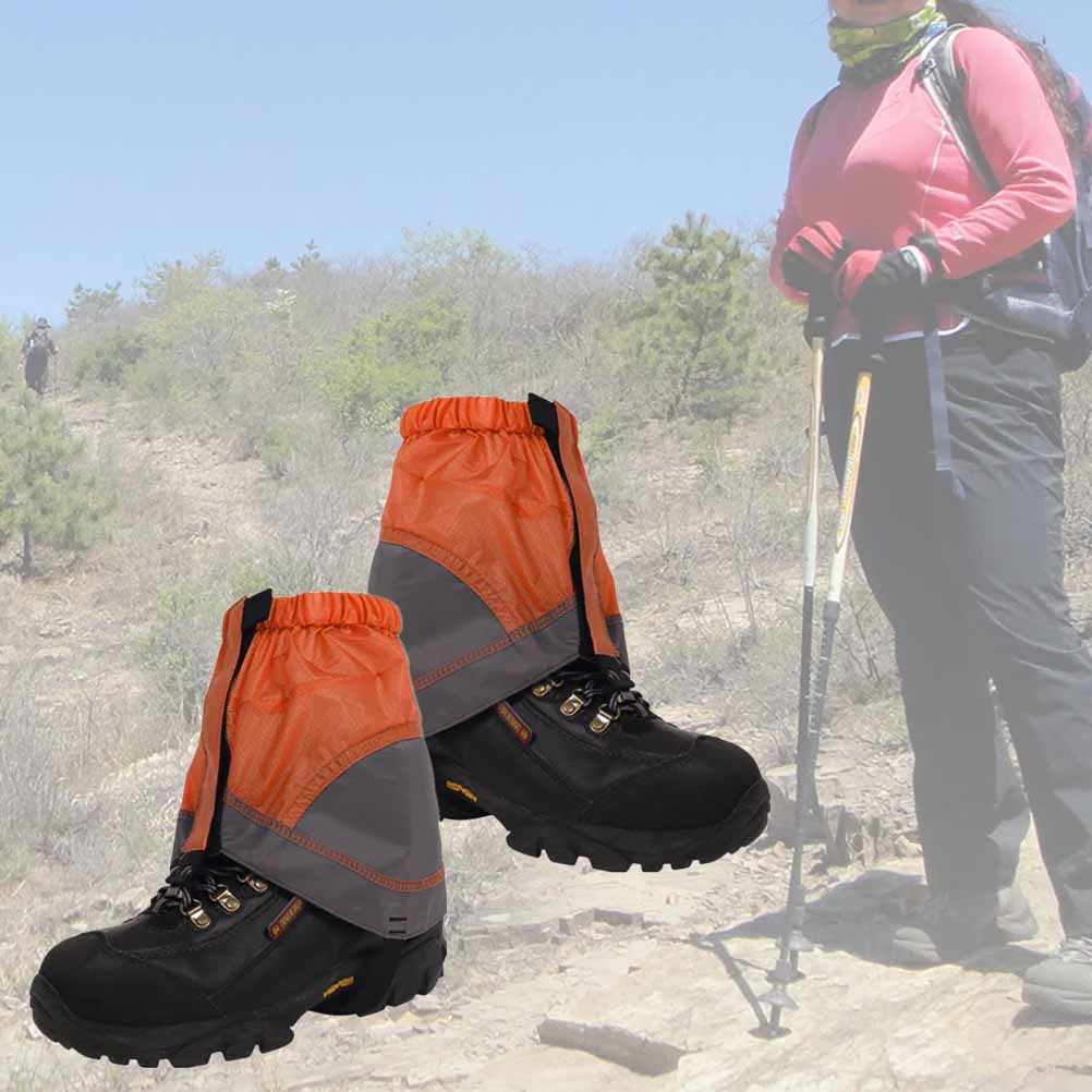 

1 pair Gaiters Breathable Waterproof Lighweight Outdoor Gaiters Ankle Walking Gaiter for Climbing Hiking