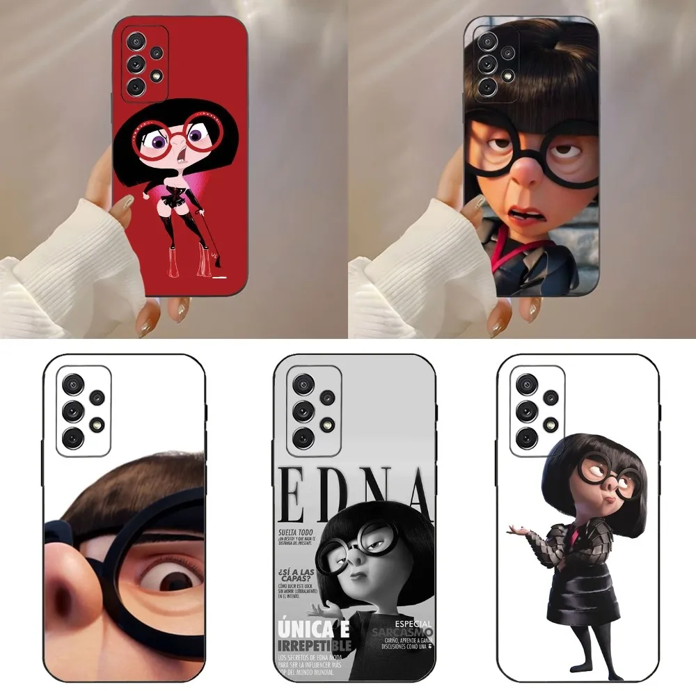 Мультяшный E-Edna M-Mode чехол для телефона Samsung Galaxy A91 A80 A73 A72 A71 A53A52 A32 A31A22 A21s A20 черный