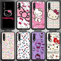 cute hello kitty phone case for huawei p20 p30 p40 lite e pro mate 40 30 20 pro p smart 2020