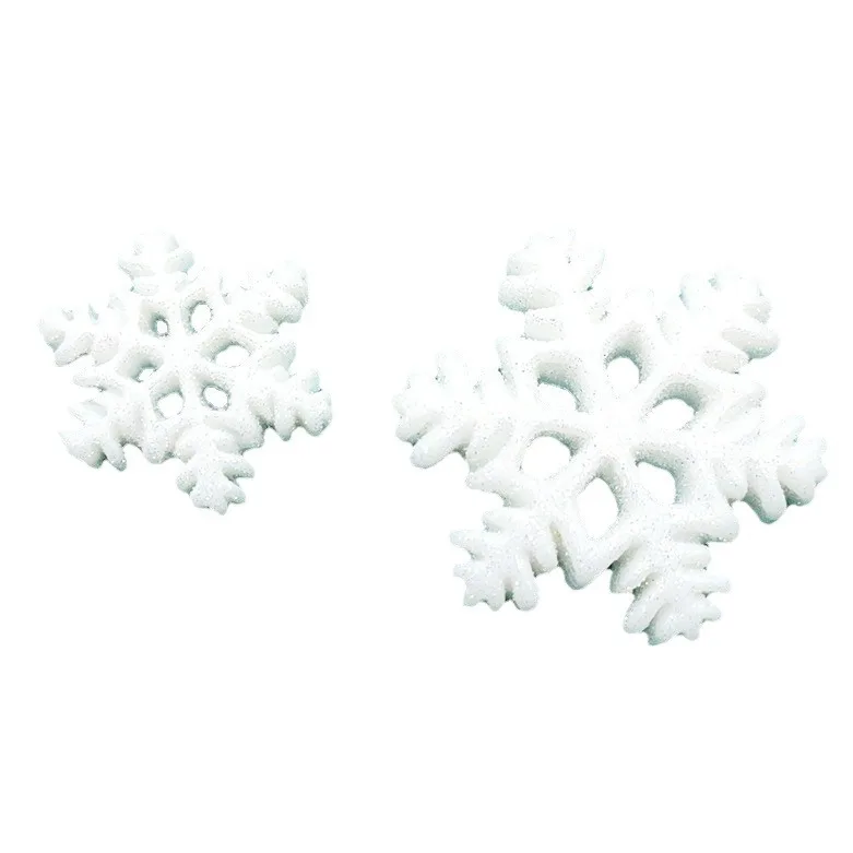 5 шт. имитация блестящей снежинки мультяшная смола плоская задняя часть