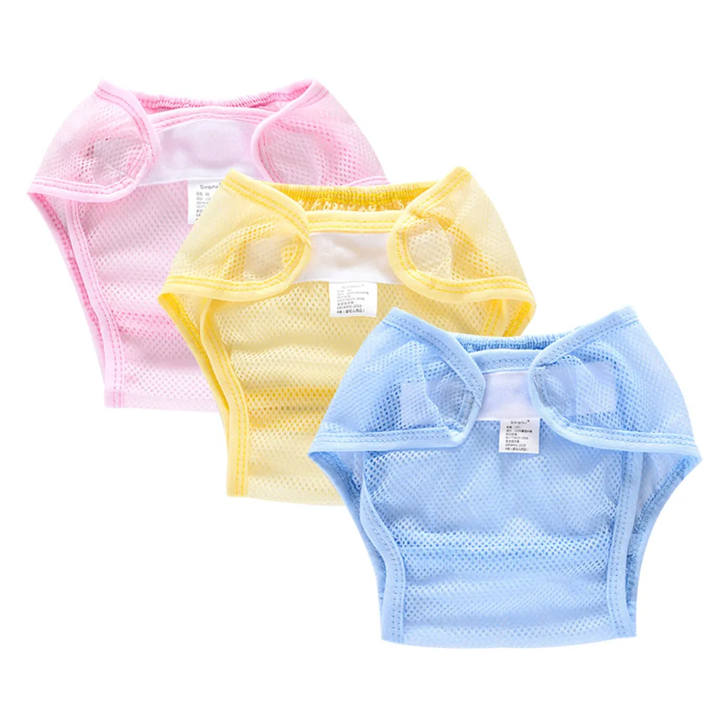 

Baby Diapers Nappies Cloth Diaper Net Pants Washable Mesh Nappy Newborn Summer Breathable Diapers Infant Cotton liner 80/90/100