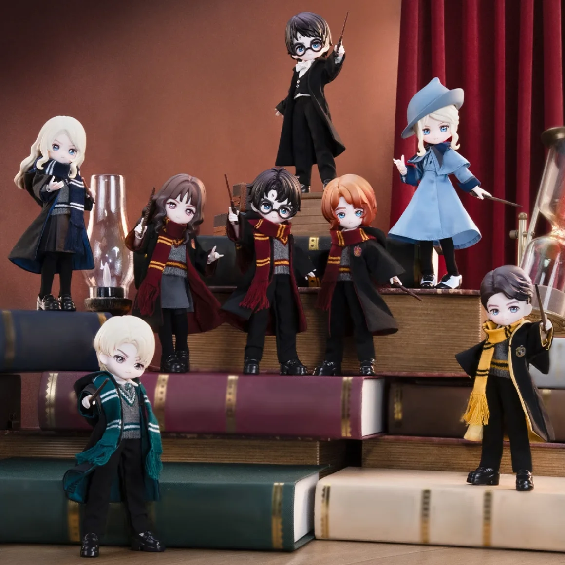 Фото Оригинальная коллекционная фигурка Come4free Harry Potter Series BJD Blind Box: Малфой, Гермиона, Kawaii Dressup Collection, украшение для дома, игрушка, подарок на день рождения №5