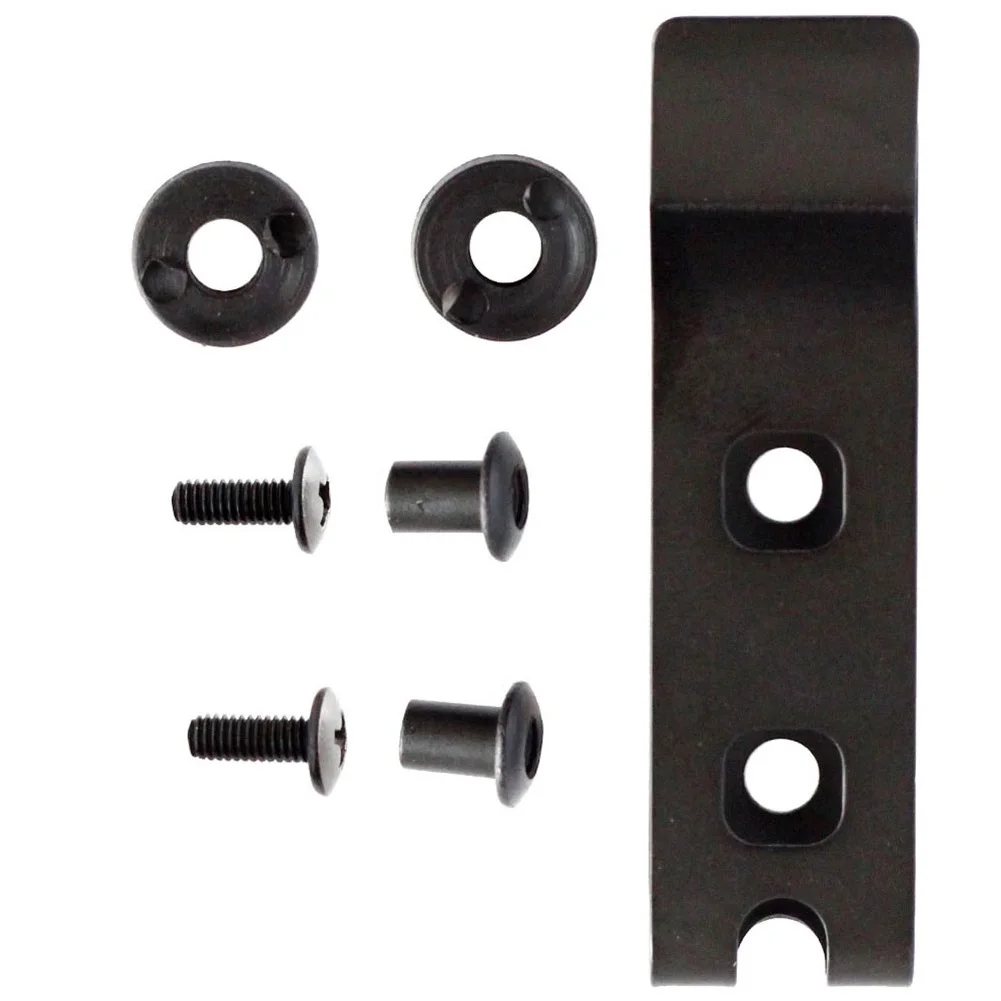 

2PCS Holster Quick Belt Clip Hook With Screw Double Holes Black Tactical Knife Sheath Gun Holster Stainless Steel Hand Tools