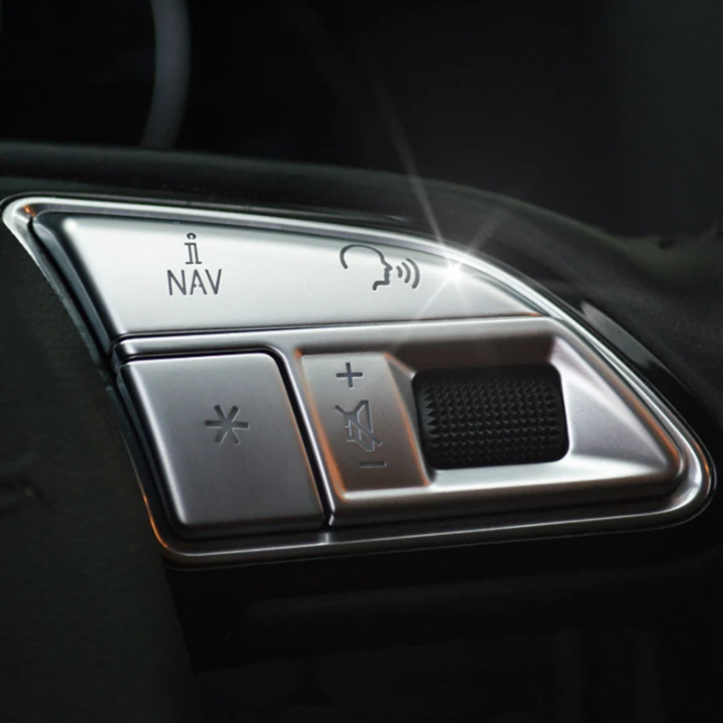 Пуговицы на руле декоративная накладка с блестками для A3 8V A4 B8 B9 Q3 Q5 A5 A7