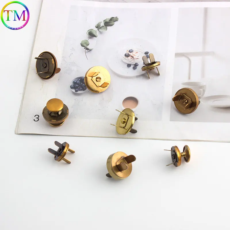 10-50 Pieces Metal Magnetic Fasteners Clasps Magnetic Automatic Adsorption Buckle Bags Buttons Diy Leather Repair Accessories