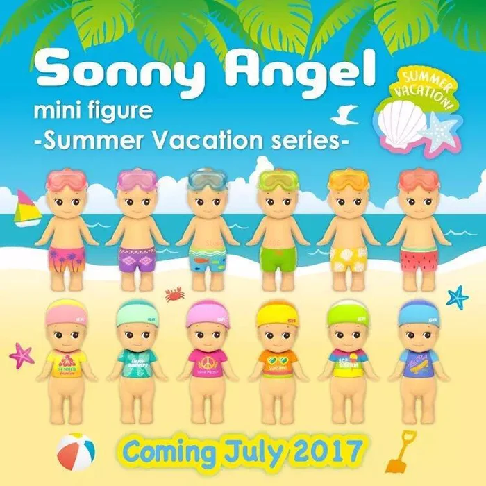

Sonny Angle Blind Box Summer Vacation Series Mini Figure Surfboard Summer Beach Cute Doll Decorative Collectible Girls Gift Toy