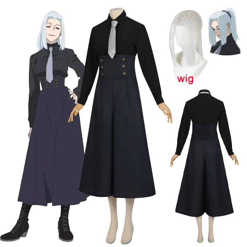 

Meimei Jujutsu Cosplay Anime Jujutsu Kaisen Mei Mei Cosplay Costume Wig Halloween Party Women Role Play Uniform Woman Girls