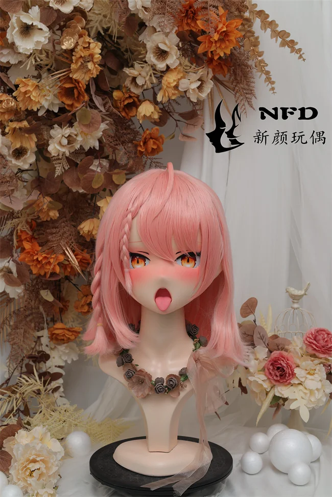 

(BJD016)Customize Character Female/Girl Resin Kig Full/Half Head With Lock Anime Cosplay Japanese Animego Kigurumi Mask