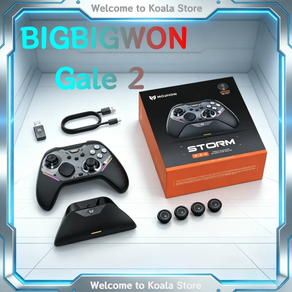Фото Игровой контроллер BIGBIGWon Gale 2 для соревнований Apex, 3 режима работы, беспроводной, версия для ПК, Bluetooth, для ПК/Android/iOS №1