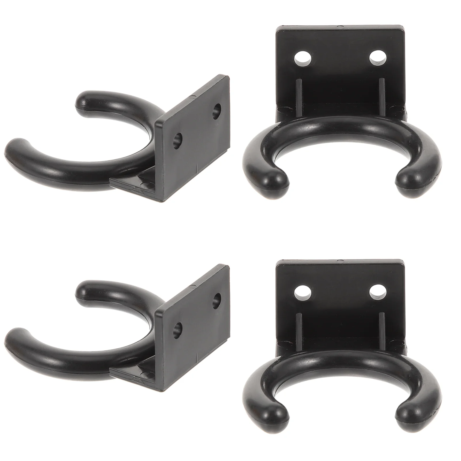 

4 Pcs Microphone Hook Wall Hanger Stand Storage Rack Accessories Plastic Holder KTV Home