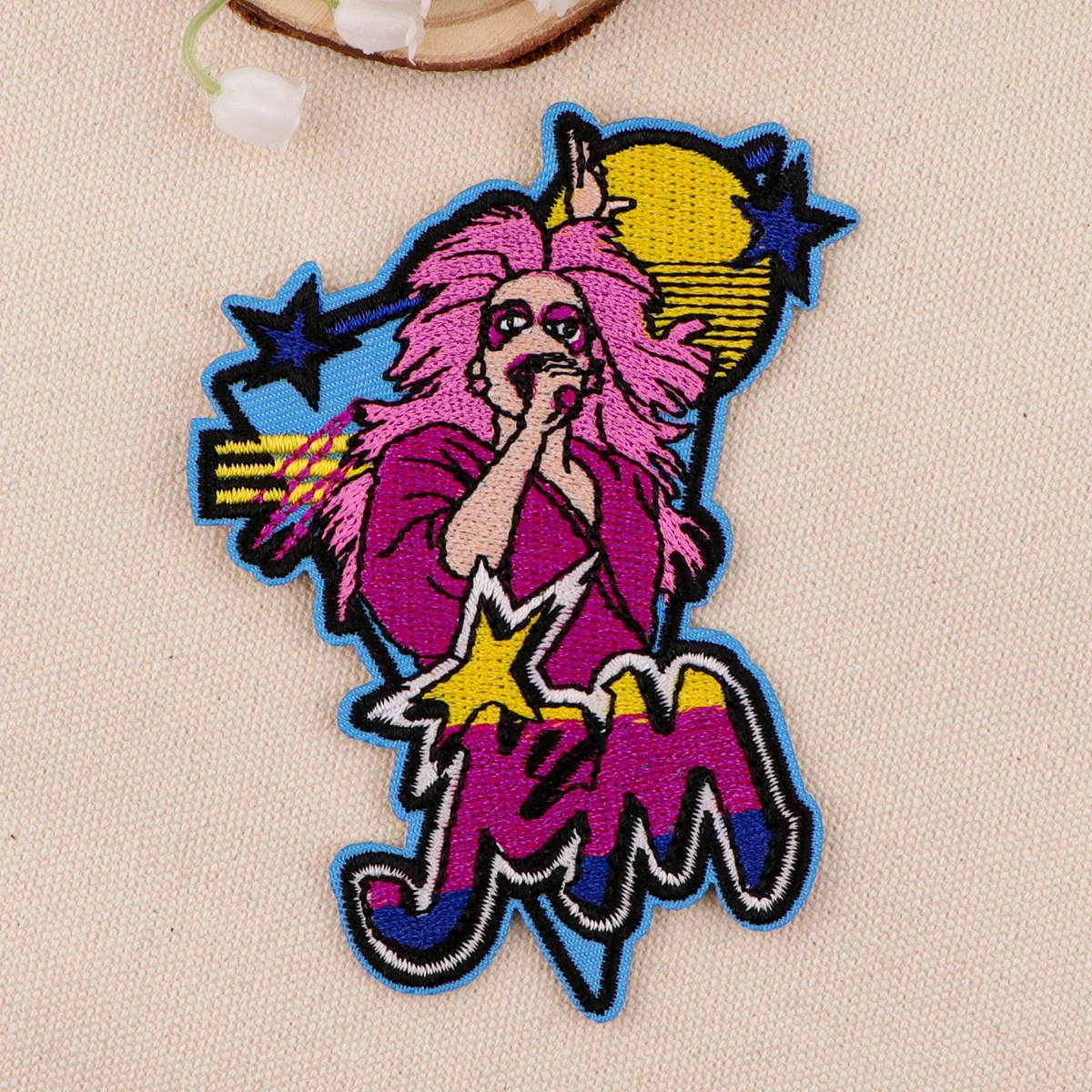 Вышитые нашивки в стиле аниме сделай сам железные для одежды термоклеевые курток