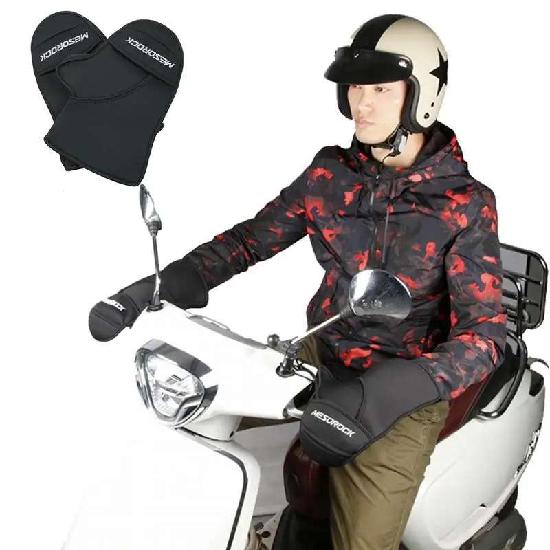 

High-quality Motorcycle Handlebar Gloves Waterproof Warm Neoprene Grip Hand Covers Muffs Durable Gloves For Long Use