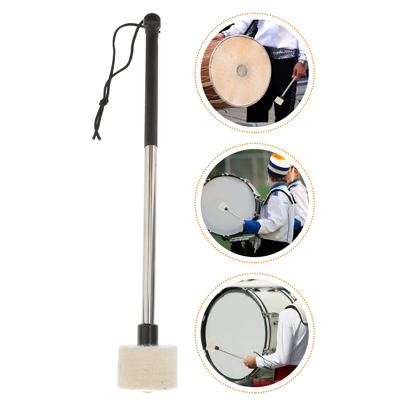 

Percussion Sticksdrum Mallets Drumsticks Mallet Adults Beater Rhythm Kids Wooden Rubber Innovative Bag Drumstick