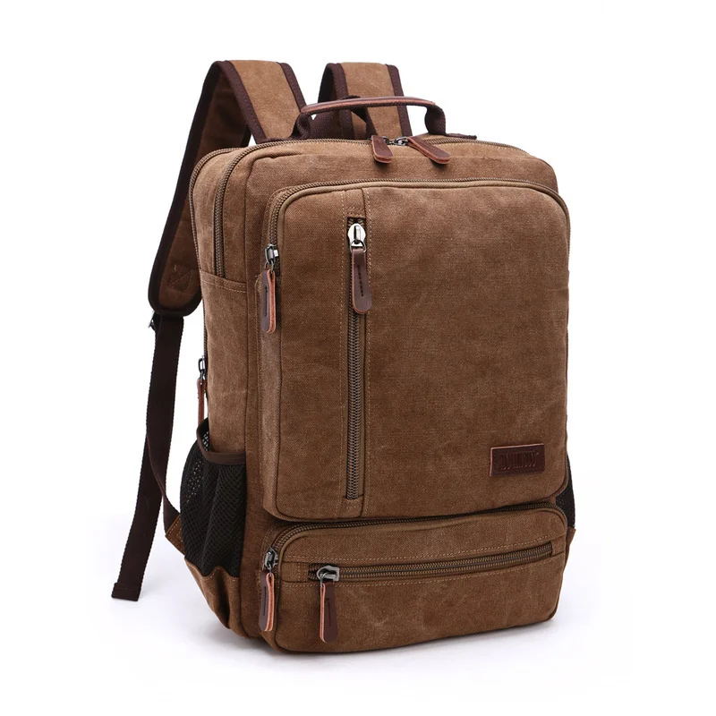 

Vintage Canvas Backpack Men Large Capacity Travel Shoulder Bag High Quality Students Bag Male notebook Laptop Backpack