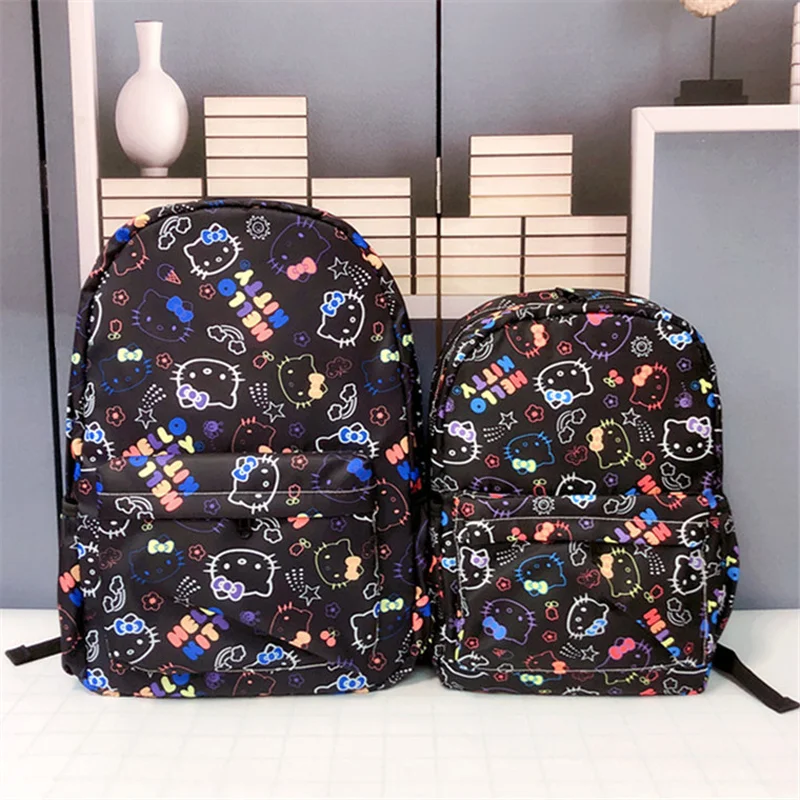 

Hello Kitty New Cartoon Dark Forest Digital Print Pattern Large Capacity Double Shoulder Schoolbag Teenager Boys Girl Book Bag