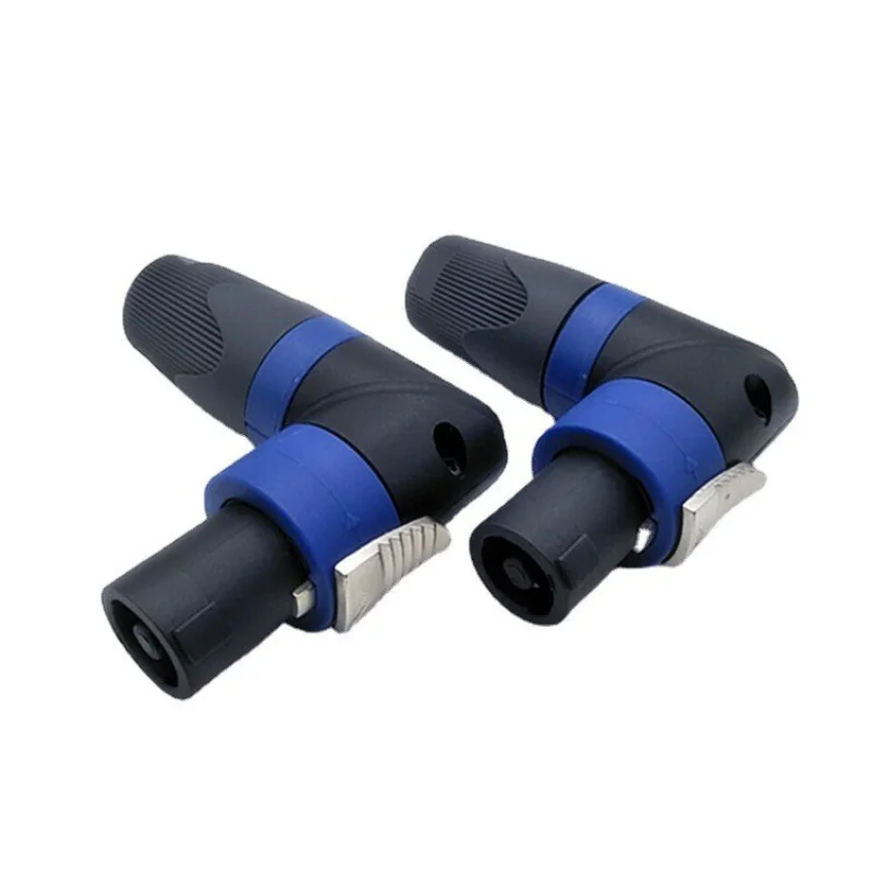 

1pcs L shaped XLR plug 90 Degree 4-pin Professional Plug Audio Speaker Plug XLR 4p Adapter 4pin Plug