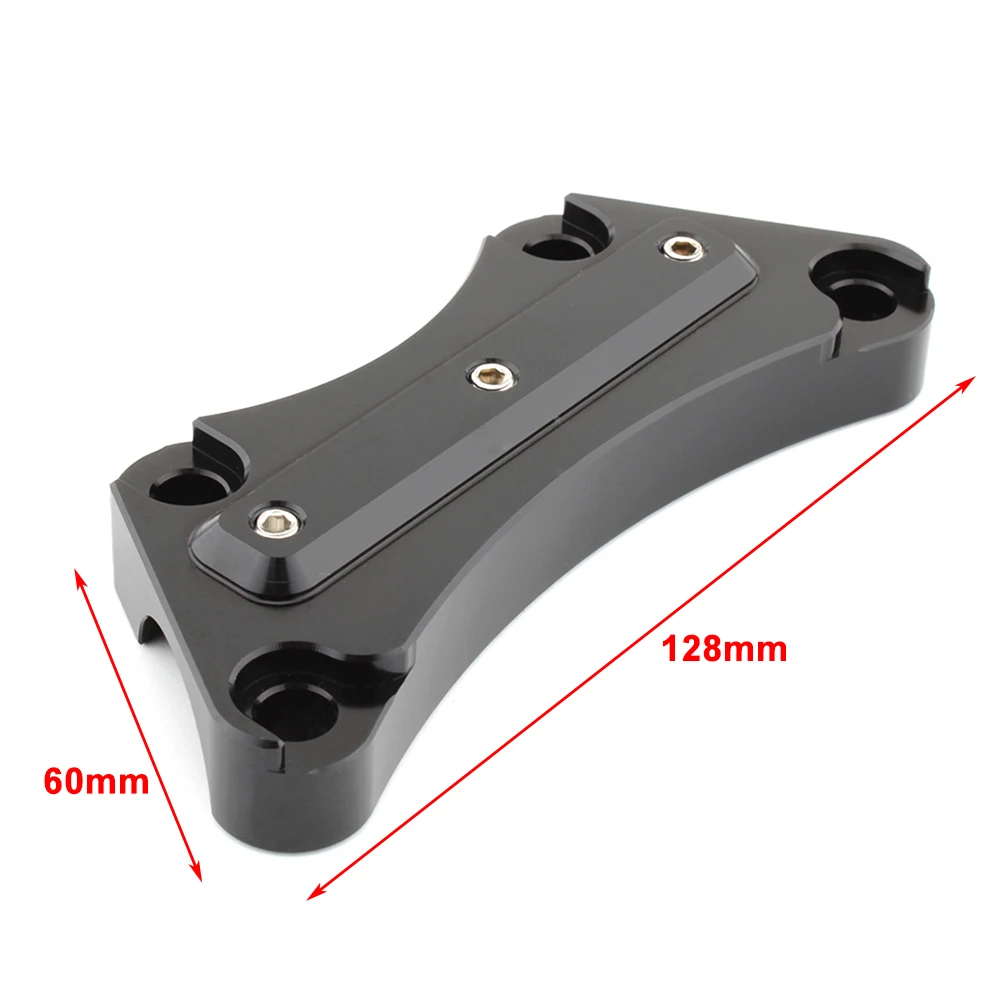 Хромированный/черный зажим на руль мотоцикла 1 дюйм верхний для моделей Harley Davidson