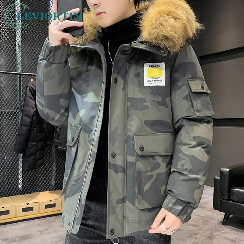 Fashion Winter Mens White Duck Down Jacket High Quality Camouflage Parkas Coats Thickened Warm Down Jackets for Male 8XL 7XL 6XL