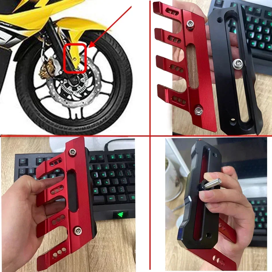 для Bajaj Pulsar 200 NS/Pulsar RS/200 AS OPONY Osłona przedniego widelca motocykla błotnika Akcesoria Błotnik