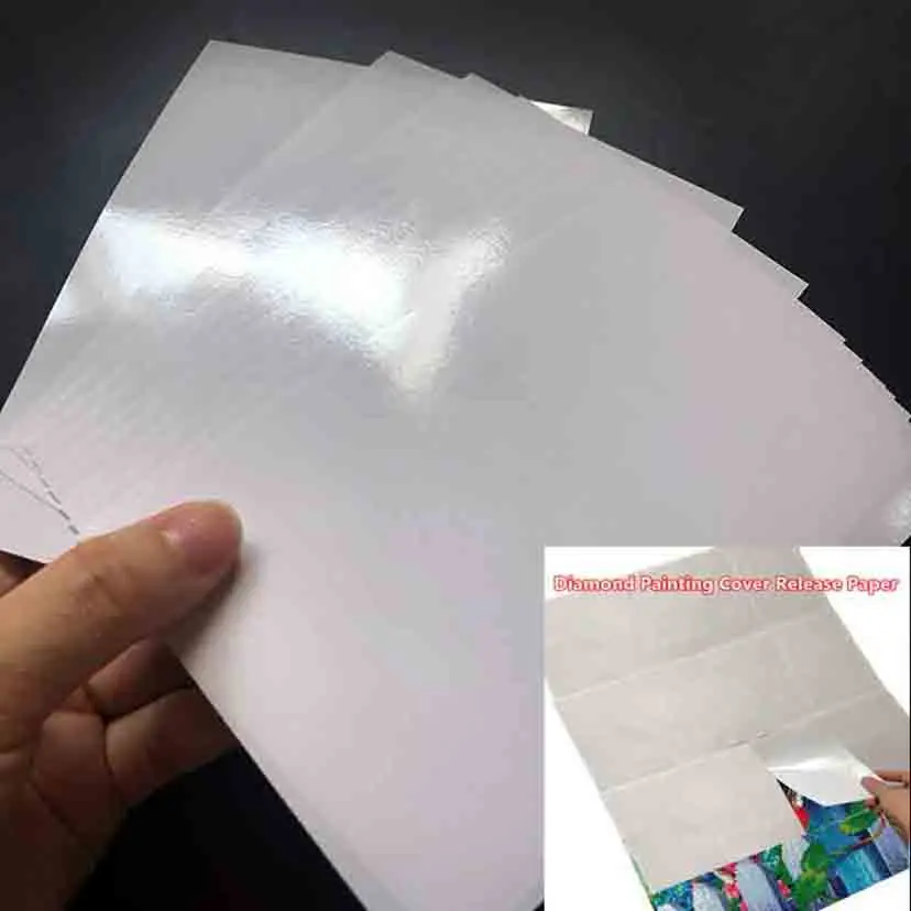 

A6 Size White Release Paper 20/50 Sheets Diamond Painting Accessories Cover DIY Replacement Tools Oil Paper DW068