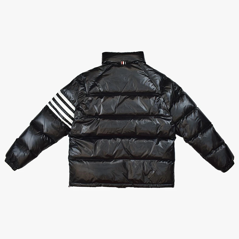 TB THOM Jackets 4-bar Stripe Winter Men's Thick Puffer Jacket Fashion Brand Down-Filled Korean Designs Loose Casual Male Coat