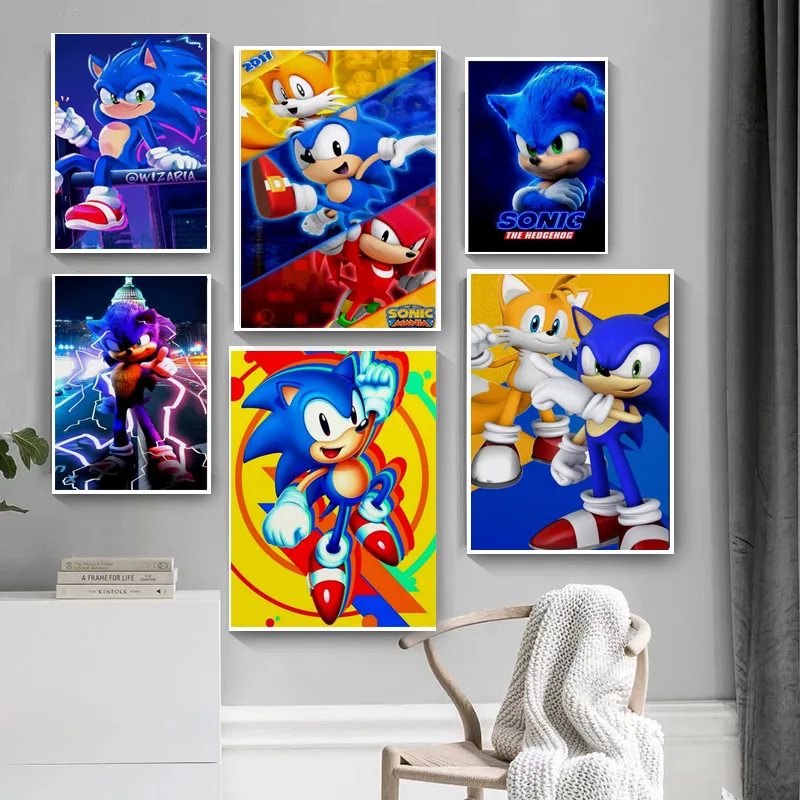 Звуковая серия Ежик Подарочный постер плакат печать холст живопись игра