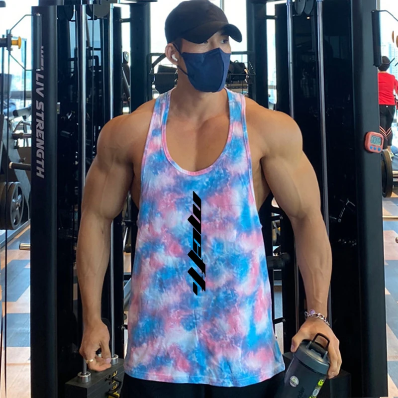 

Men Gym Outdoor Training Bodybuilding Mesh Quick Dry Tank Top Vest Sleeveless Fitness Running O-neck Sportswear Tops