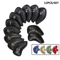 professional synthetic leather waterproof golf accessories golf iron head cover protector club headcover driver mallet