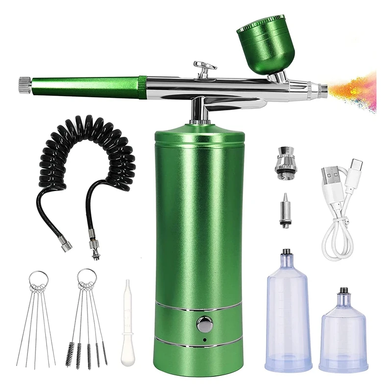Air Brush Part Auto Handheld Sprayer With 0.3Mm Tip Portable Air Brushes For Painting Tattoo,Nail Art, Model Coloring