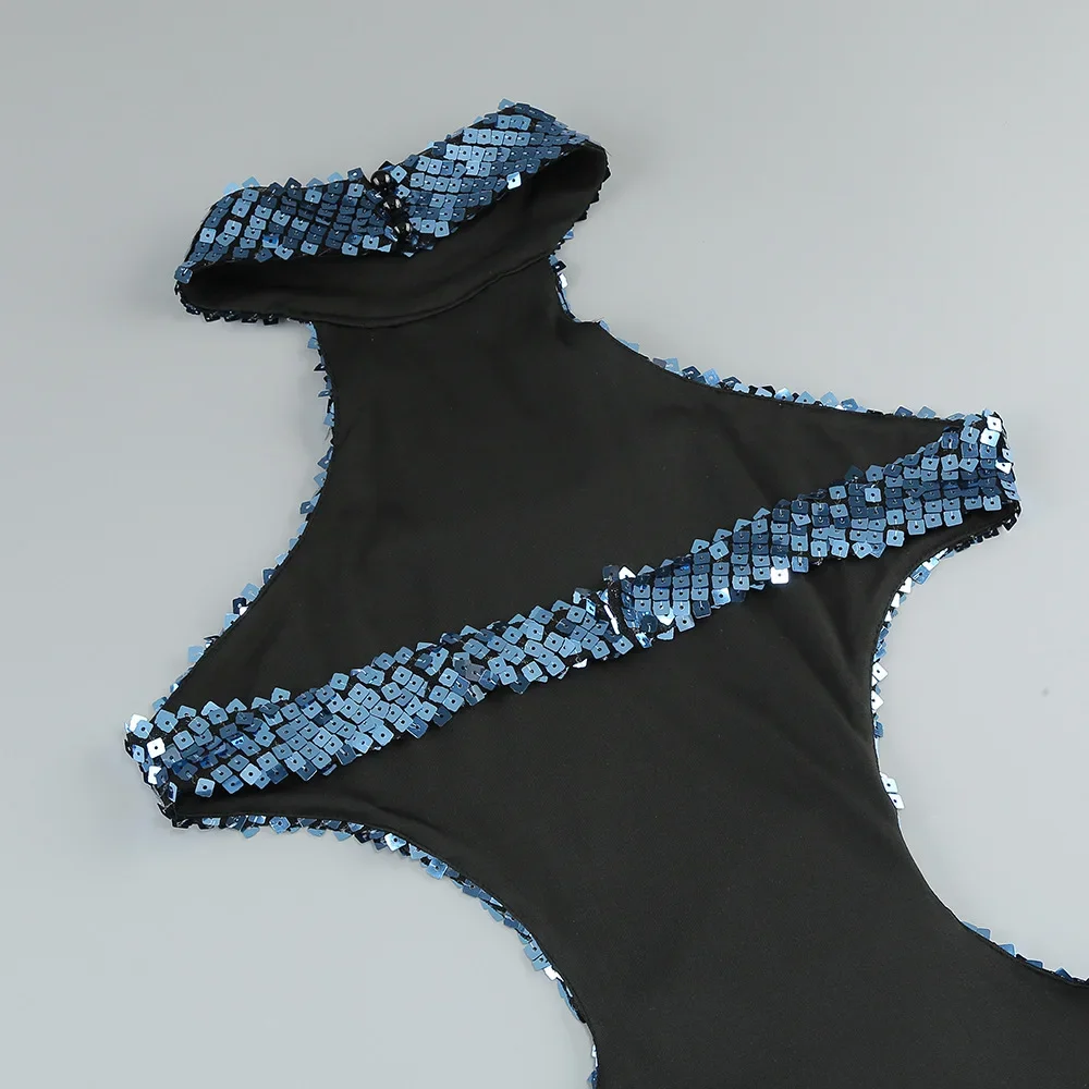 Блестящее женское вечернее платье с блестками сексуальное облегающее без