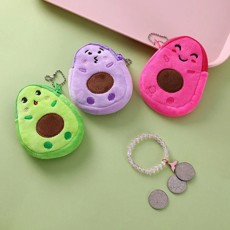 Милый маленький кошелек для мелочи плюшевый Кошелек подвесной ключей наушников