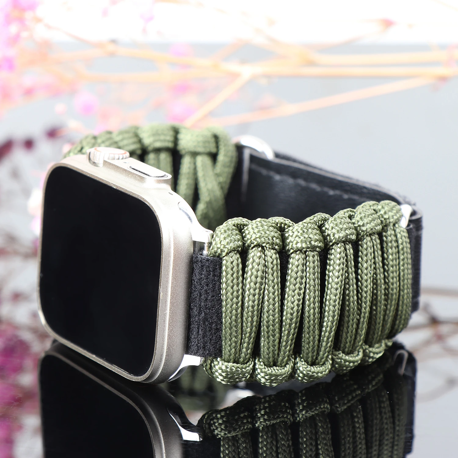 

Braided Nylon Rope Strap For Apple Watch Band Ultra 49mm 44mm 45mm 42mm 40/38mm 41mm Correa Bracelet iWatch Series 7 8 3 5 SE 6