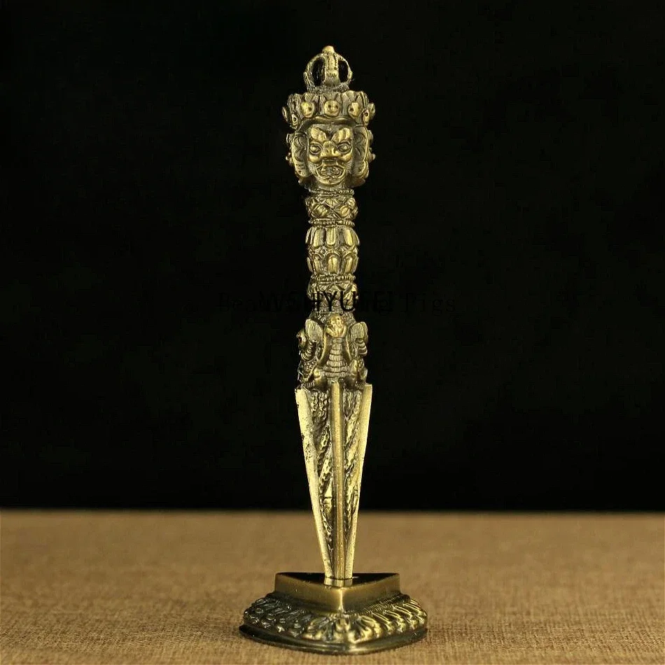 1 шт. тибетский Будда тантричная ваджра пестик тантра Ваджраккала пурпа медный