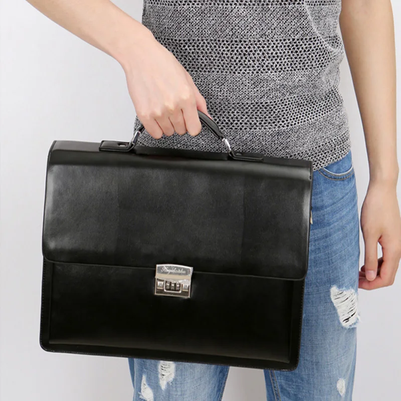 Leather Bag for Men Luxury Brand Women's Bags Executive Briefcase Man Suitcase Laptop Men's Handbag Business Tote sacoches