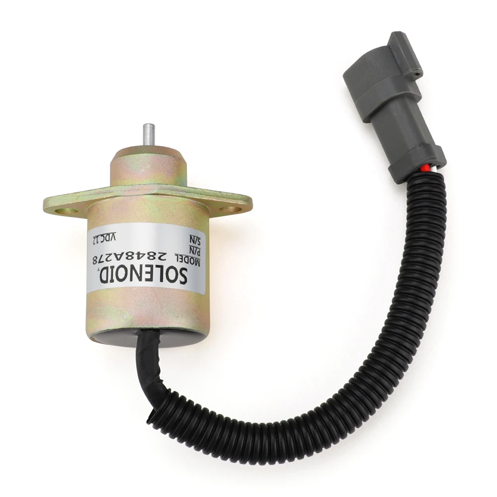 2848A278 Запорный электромагнитный клапан топлива 12 В для двигателя Caterpillar 246 216 226