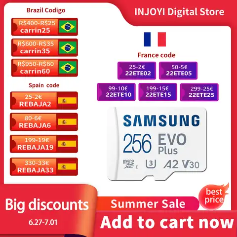 Оригинальный Samsung Micro SD карта 32 ГБ Class 10 карт памяти Evo + EVO Plus MicroSD 256 ГБ 128 ГБ 64 ГБ 16 ГБ TF карты картао де memoria