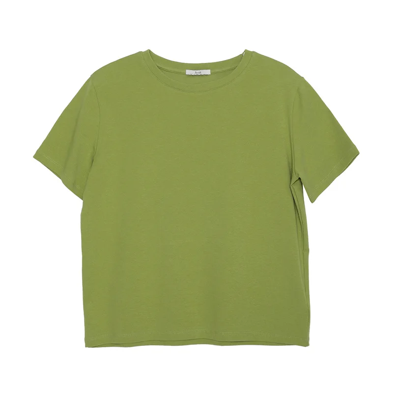 

2022 NEW FASHION WOMEN Solid color short-sleeved round neck summer casual bottoming T-shirt 2022
