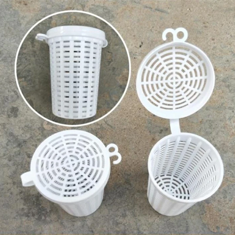 

10 Pieces Carp Bait Feeders Bait Holders Trap Baskets Bait Cups Fishing Accessories