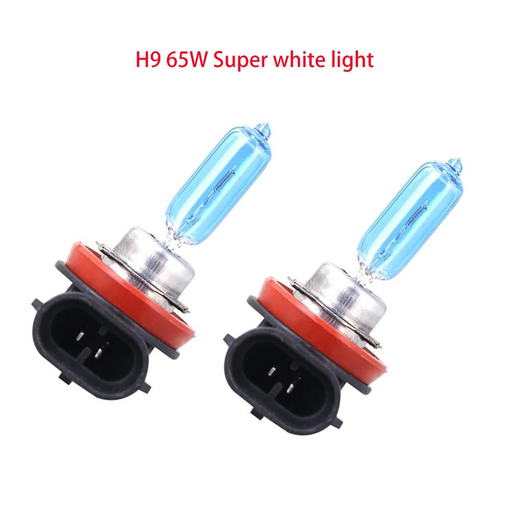 

2pcs H9 65W 5500K-6000k Halogen Bulbs Car accessories Xenon Look Blue Diamond Light Car Bulbs Quality Headlight Lamp AAA Grade