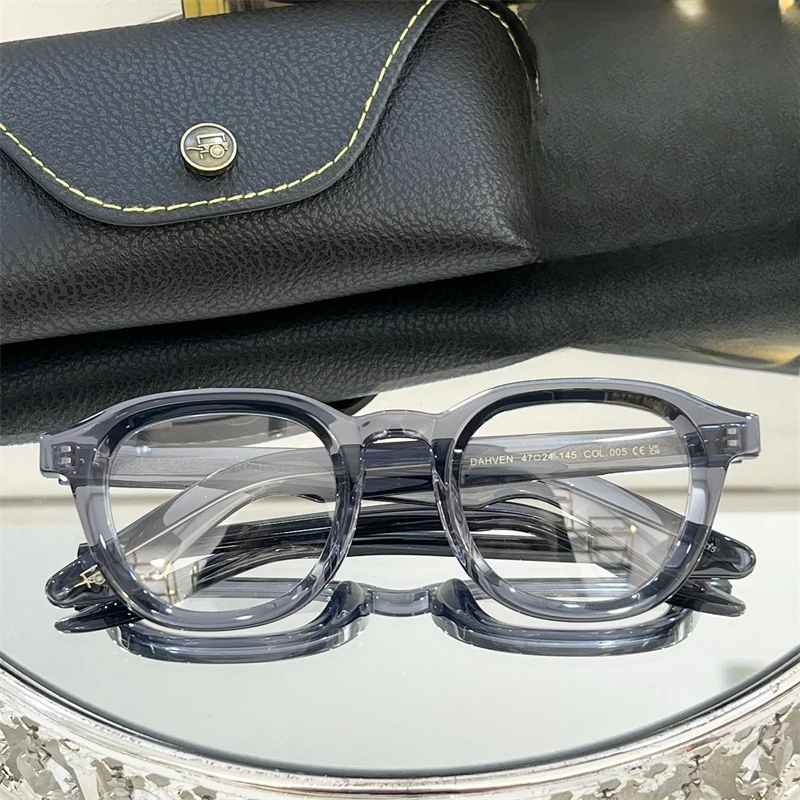 Овальные очки ручной работы DAHVEN в ацетатной оправе роскошные дизайнерские