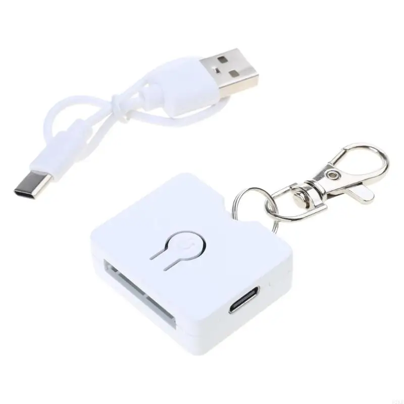 62KE Высокая прозрачность Акриловая кулона для ключей с светодиодным светом