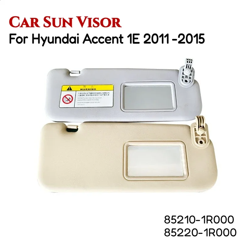 Фото 85210-1R000 85220-1R000 Для Hyundai Accent 1E 2011-2015 Левый и Правый Солнцезащитный Козырек с Зеркалом №3