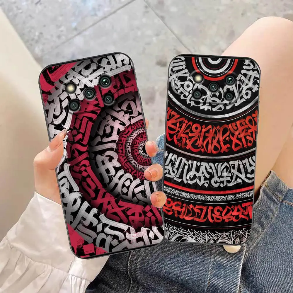 

Phone Case For Xiaomi Mi Note 10 3 Lite Poco X5 M4 F4 X4 X3 M3 F3 GT Pro Nfc 5G 4G Mix 3 2S 2 Play A3 F1 Beautiful Art Araffiti