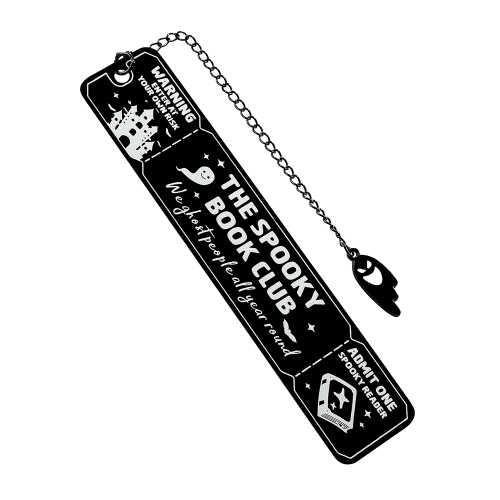 

Металлическая закладка для книг с призраком