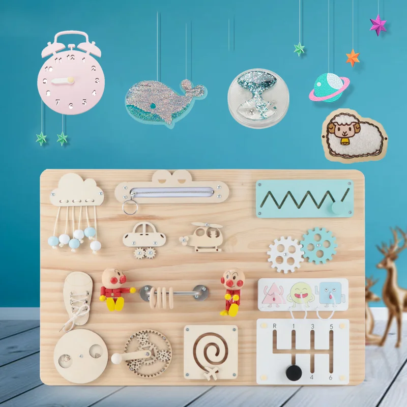 

Детская занятая доска, DIY игрушка, Ранняя Монтессори, занятые доски, материал для детей, сенсорная активность, обучение навыкам, обучающая иг...