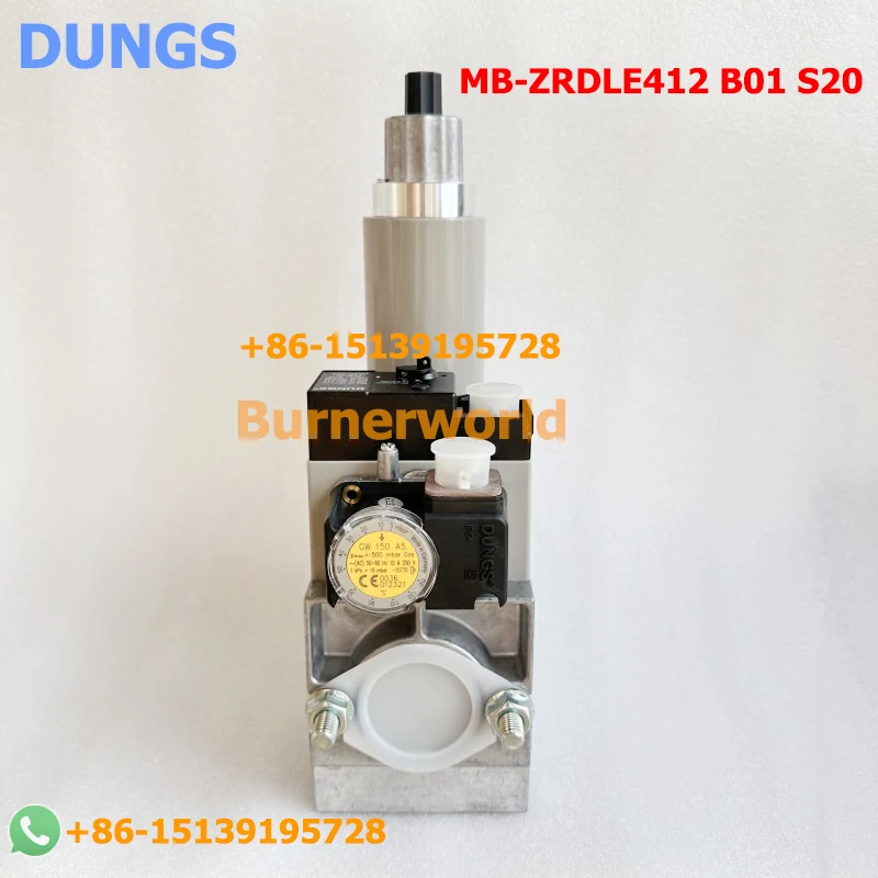 Фото Германия, оригинальный газовый поезд Dungs MBZRDLE407B01S20, газовый электромагнитный клапан Dungs для горелки RIELLO BALTUR №1