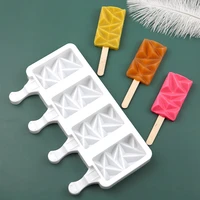 ice cream mould silicone popsicle mold summer diy homemade ice cube tray ice pop block freezer fruit juice dessert maker tool