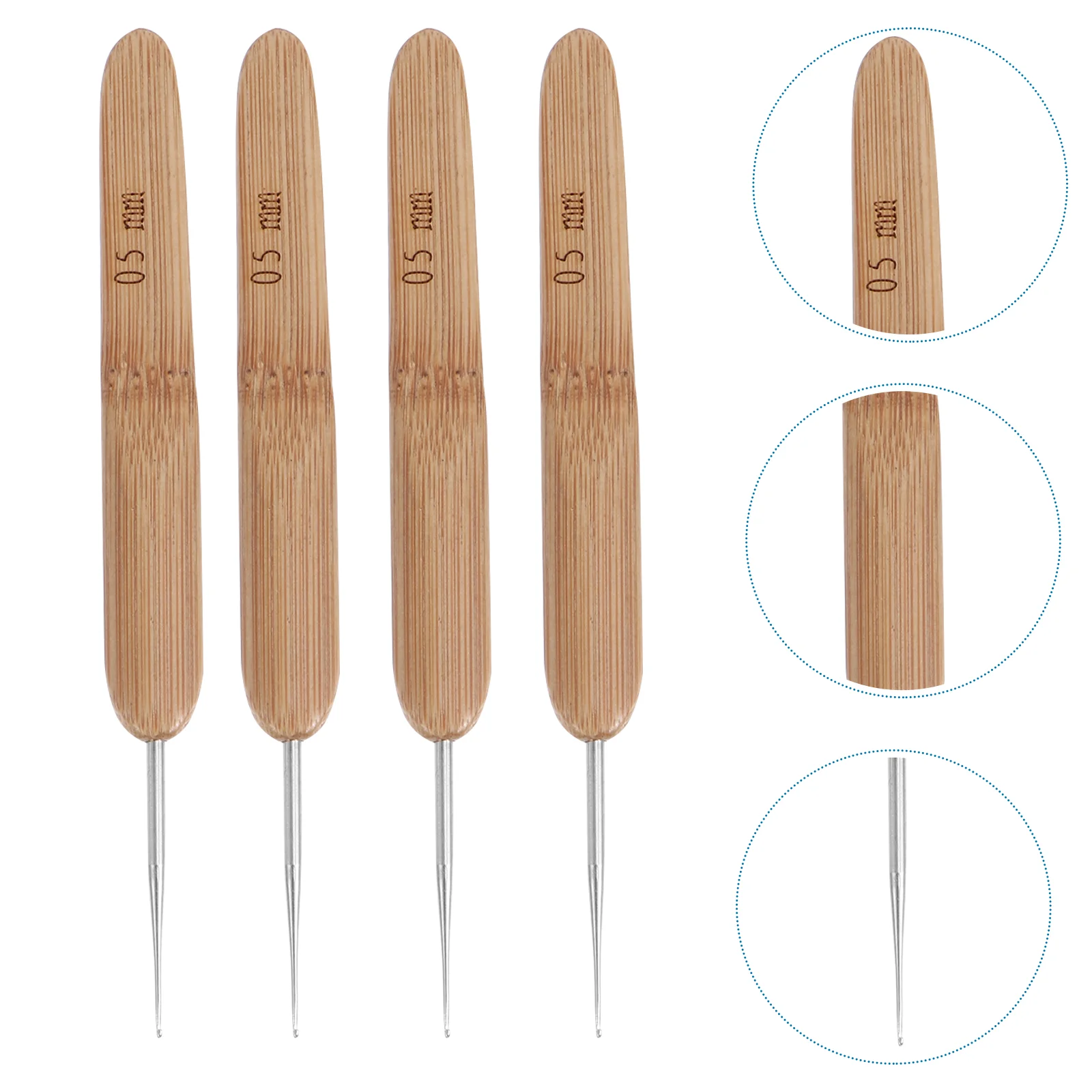 

Crochet Dreadlocks Hooks Hair Needle Hook Knitting Needles Set Tool Dreadlock Interlock Dreads 0.5Mm Kit 0.5 Tools Tiny Braid