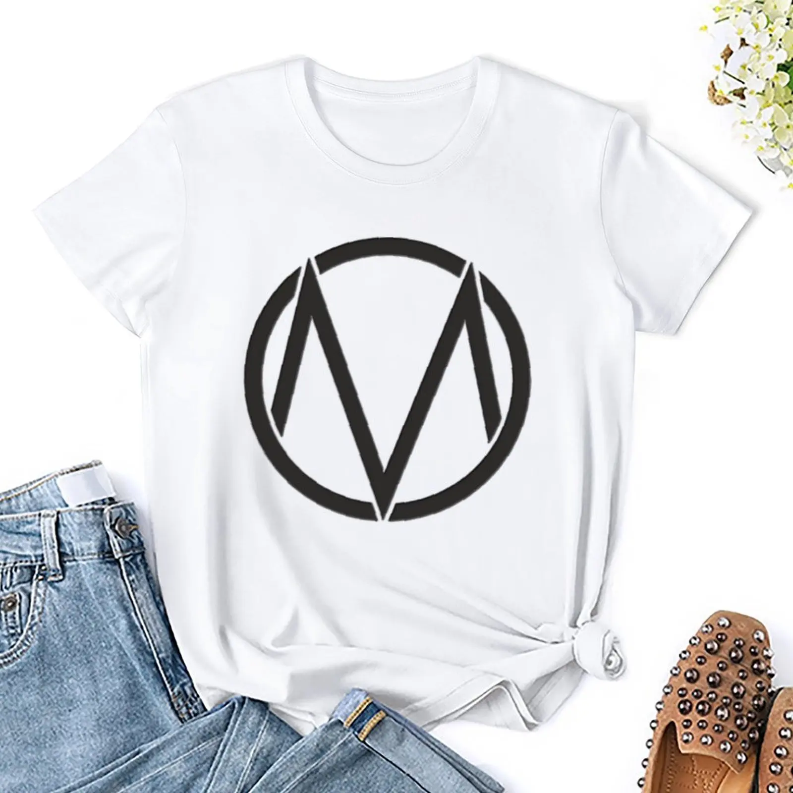 Футболка в стиле Мэн топы летние одежда эстетике футболки западном для женщин